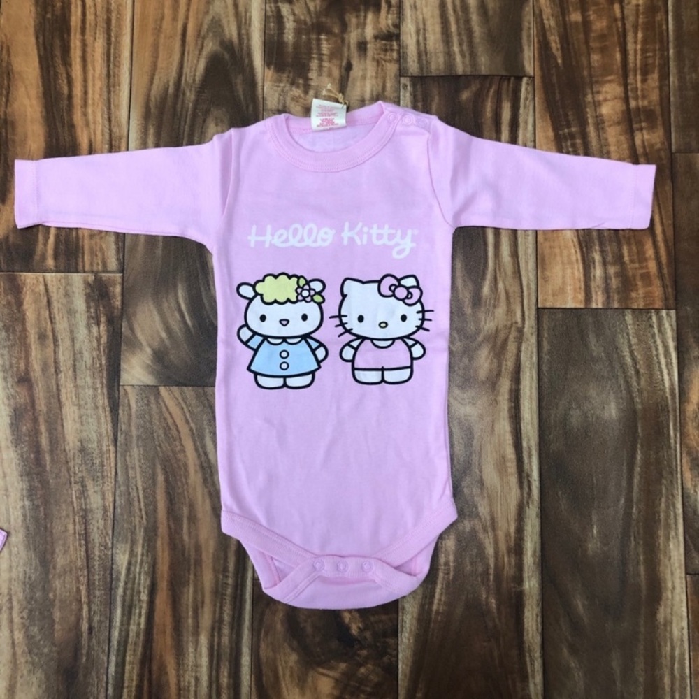 Hello Kitty Pink Long Sleeve Onesie